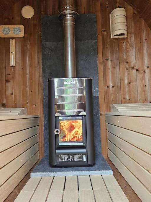Camper Met Sauna En Zwembad In De Rand Van De Vlaamse Ardennen 호텔 Haaltert 외부 사진